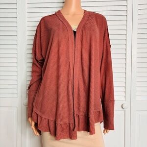 2/$25 MAURICES Open Front Knit Cardigan Size 0X